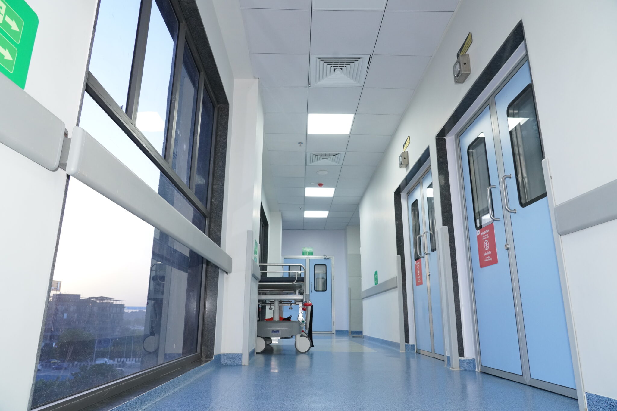 Modern Hospital Corridor