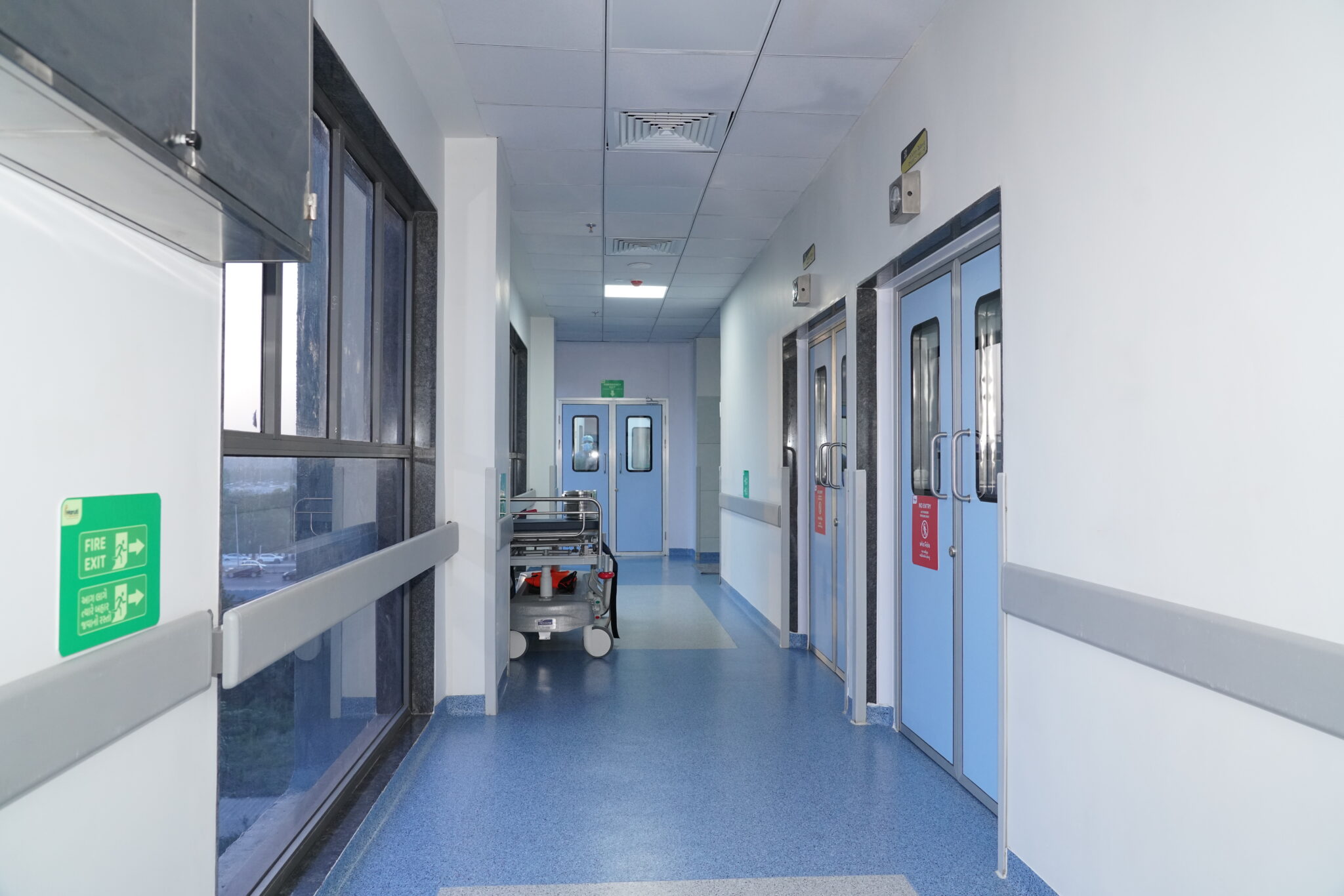 Modern Hospital Corridor