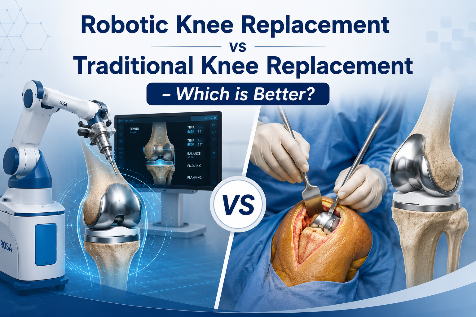Robotic Knee Replacement vs Traditional Knee Replacement – Which is Better?